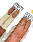 Edgewood Sheepskin Single End Elastic Girth in Chestnut