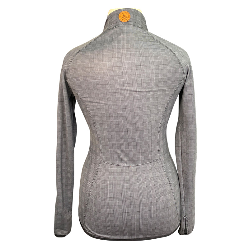 Back of Equestriess Atelier Brata Jacket in Grey Glen Plaid