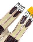 Edgewood Sheepskin Double End Elastic Girth in Brown