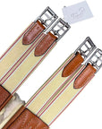 Edgewood Sheepskin Double End Elastic Girth in Chestnut 