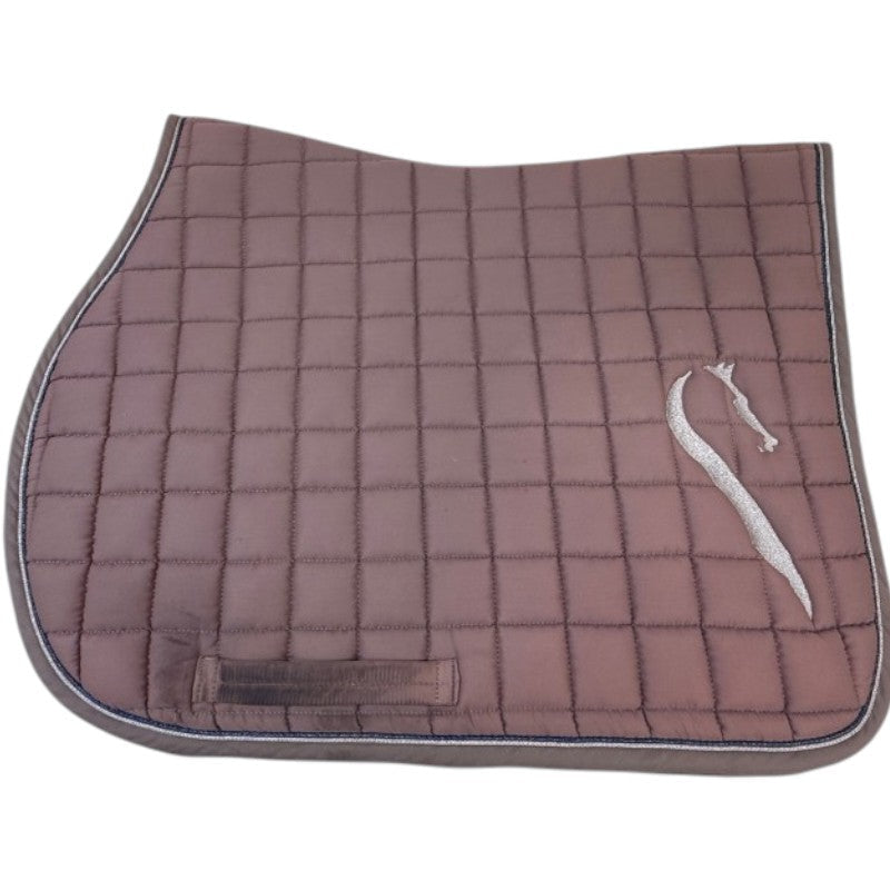 Antares Jumping Saddle Pad in Pinkish Grey