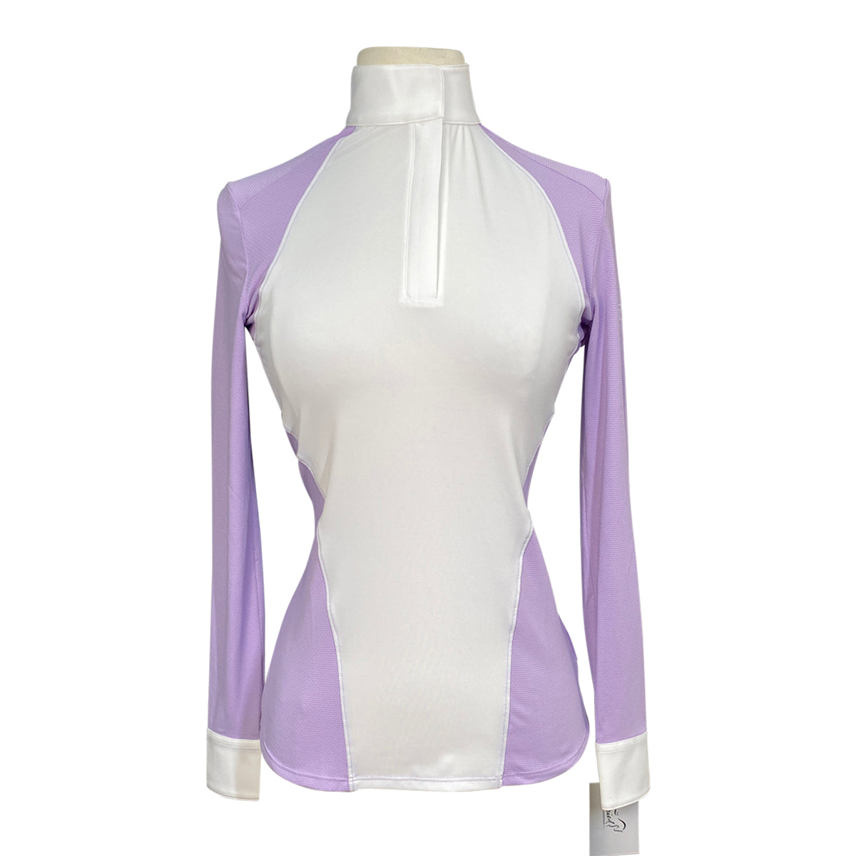 RJ Classics 'Lexi' Long Sleeve Show Shirt in White/Orchid