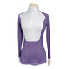 RJ Classics 'Liv' Long Sleeve Show Shirt in White/Plum Micro