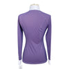 RJ Classics 'Liv' Long Sleeve Show Shirt in White/Plum Micro