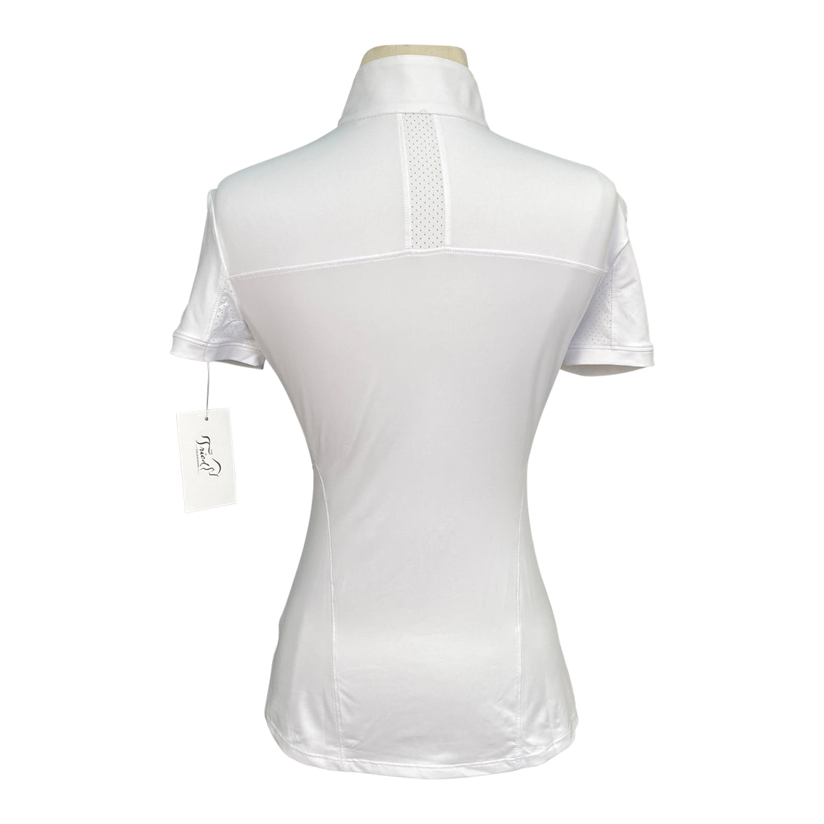 R.J. Classics 'Brynn' Short Sleeve Show Shirt in White/Purple Bits