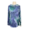 Horseware Technical Hooded Top in Green/Navy Tie Dye