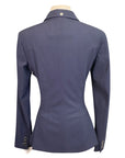 Back of Equiline 'GAIT' X-Cool Show Coat in Navy