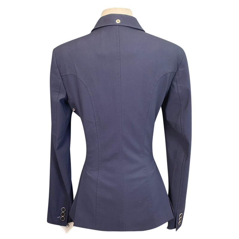 Back of Equiline 'GAIT' X-Cool Show Coat in Navy