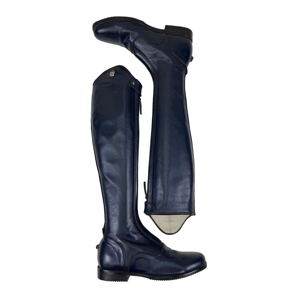 LM Custom Dressage Boots in Navy/Chocolate