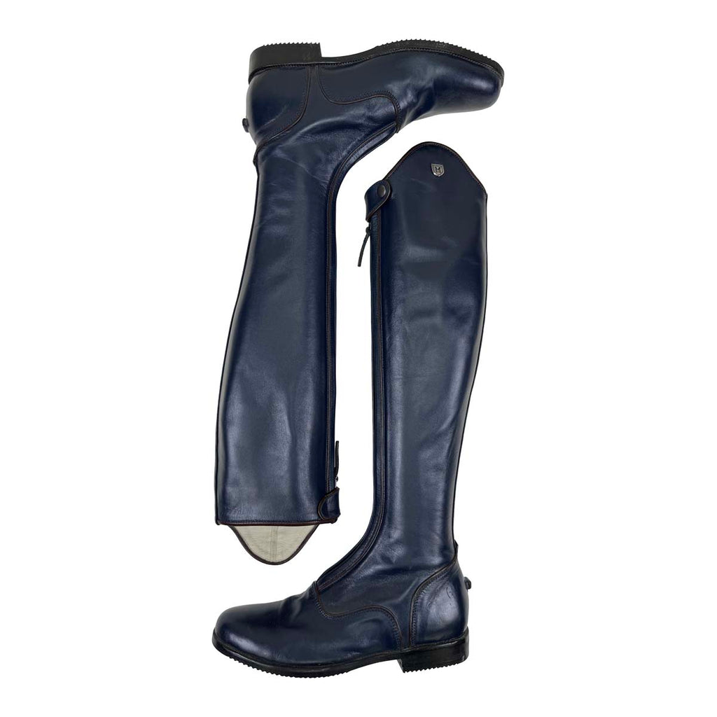LM Custom Dressage Boots in Navy/Chocolate