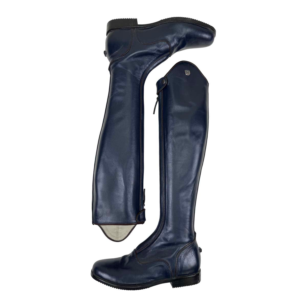 LM Custom Dressage Boots in Navy/Chocolate