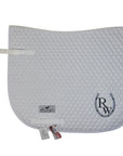 Riding Warehouse Professional's Choice Logo Dressage Pad in White - Full