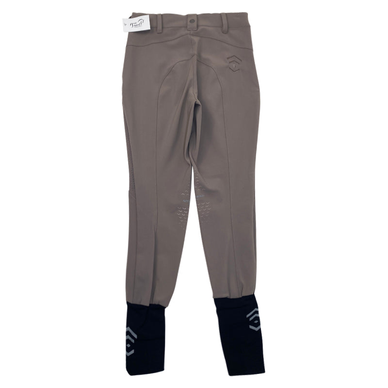 Back of Aztec Diamond 'AD' Performance Breeches in Taupe - Women's UK 4 (US 0)