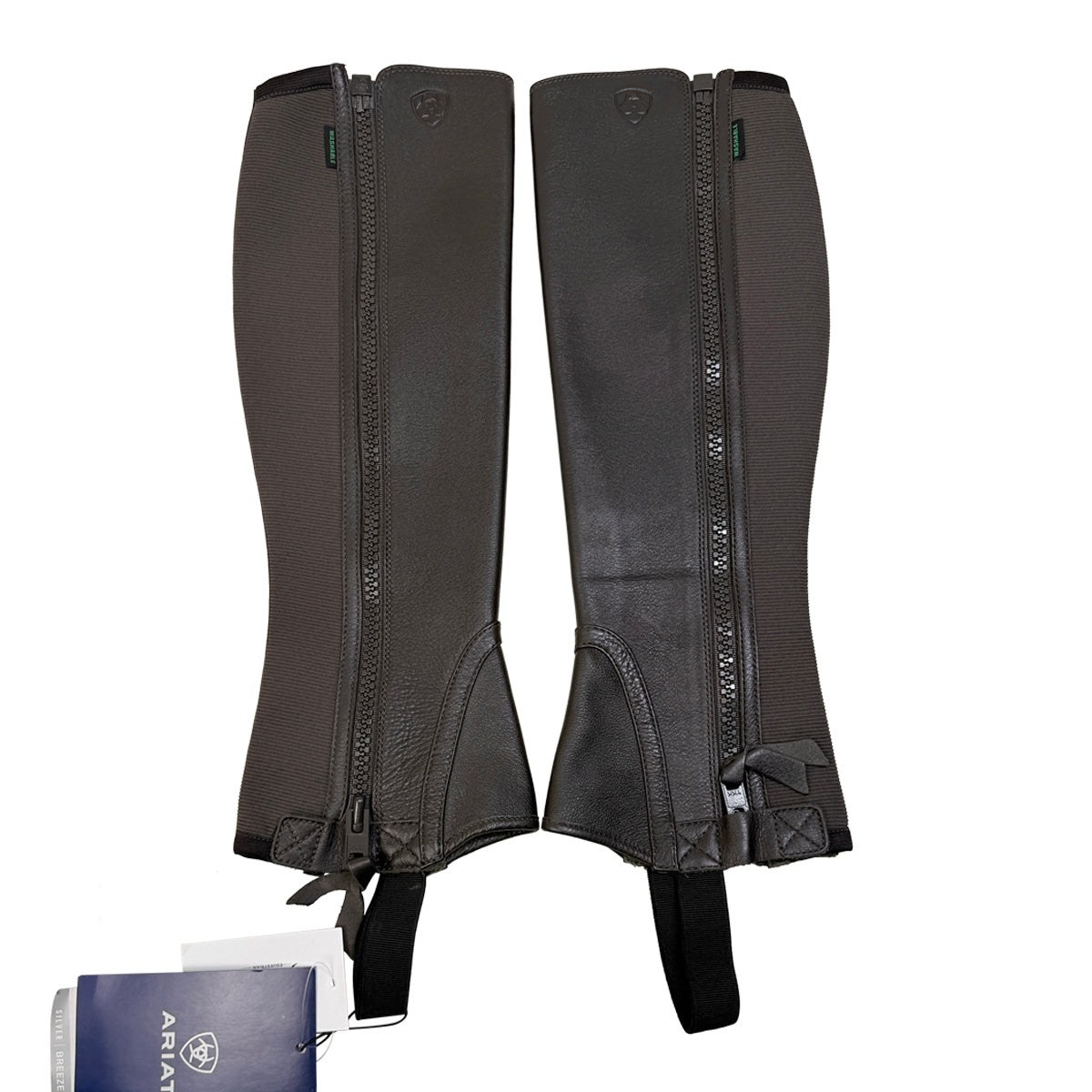 Ariat Breeze Washable Half Chaps in Chocolate - Small / Tall