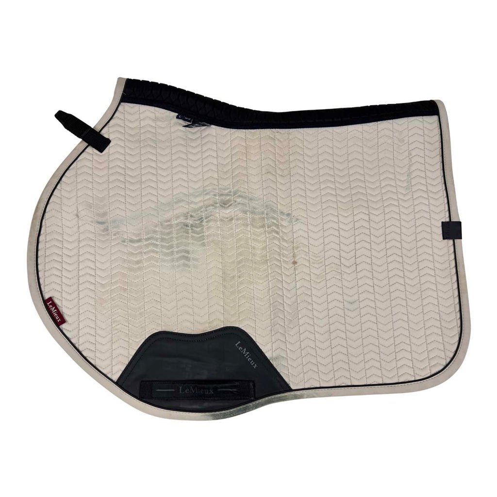 Lemieux 'Finesse' EJ Square Saddle Pad in White