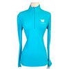 Asmar Equestrian Longsleeve Polo in Aqua  - Women's Small
