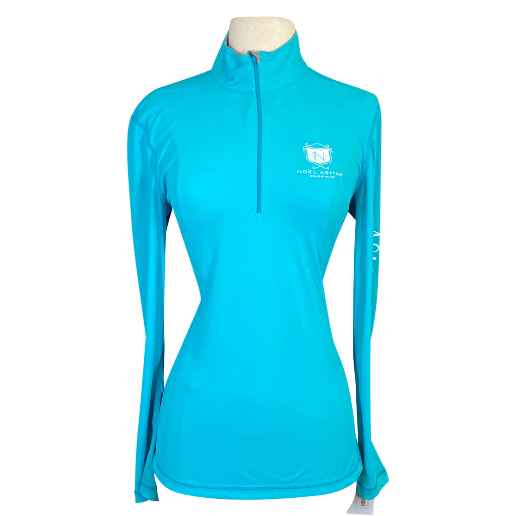 Asmar Equestrian Longsleeve Polo in Aqua  - Women's Small