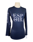 Espoir 'Lumiere' Shirt in Navy - Women's Small