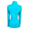 Asmar Equestrian Longsleeve Polo in Aqua  - Women's Small