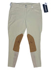 Front of Romfh 'Champion' Knee Patch Breeches in Classic Beige - Women's 30R