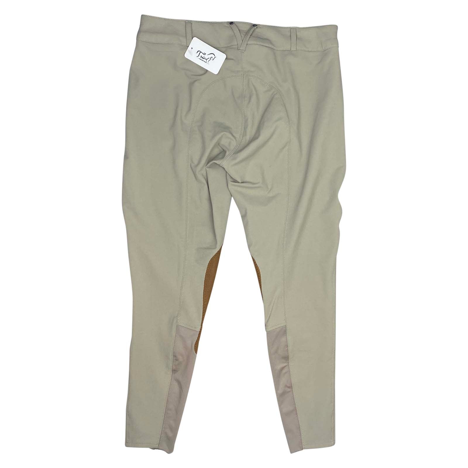 Back of Romfh 'Champion' Knee Patch Breeches in Classic Beige - Women's 30R