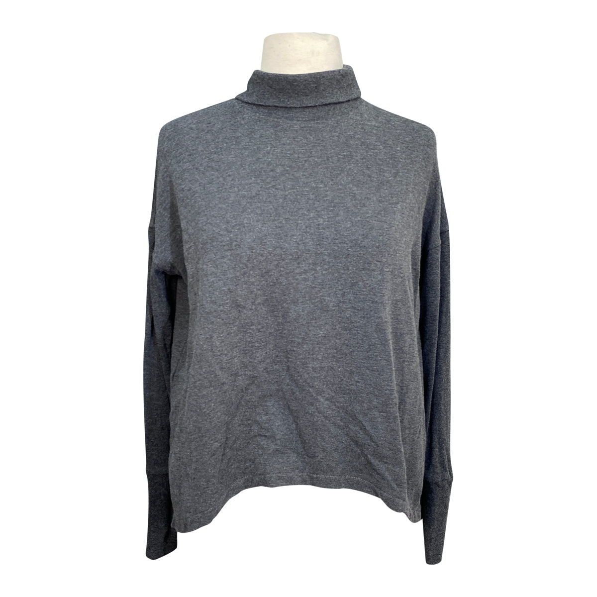 Two Bits Equestrian 'The Bamboo Turtleneck' in Charcoal