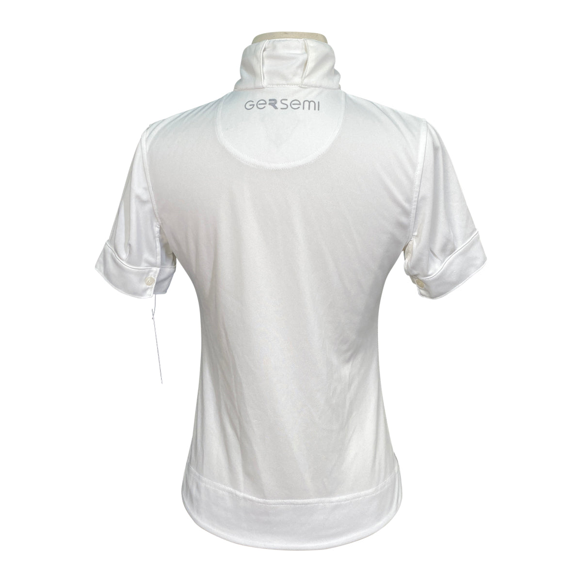 Gersemi Full Button Short Sleeve Show Shirt in White