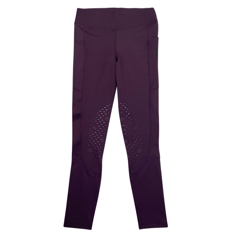 Equestrian Stockholm 'Jump Movement' Riding Tights in Plum