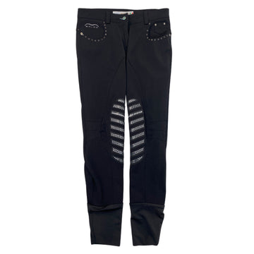Animo Knee Grip Breeches in Black