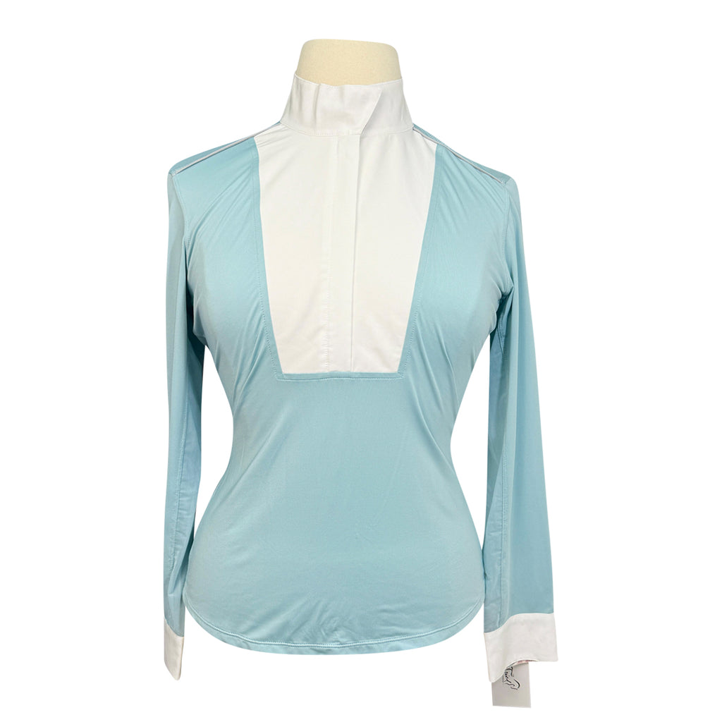 Chestnut Bay SkyCool 'Liberty' Show Shirt in Aqua/Multi Geo