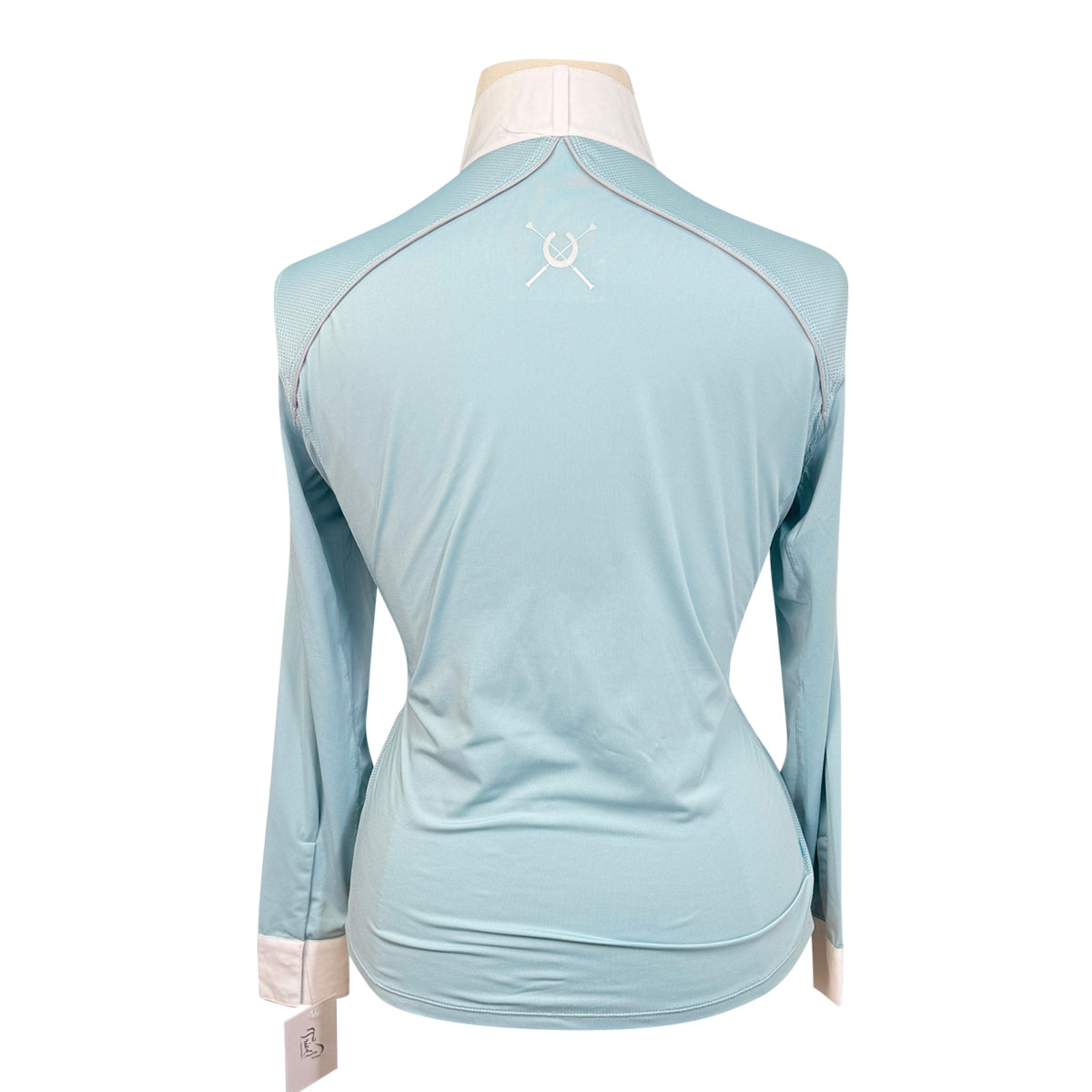 Chestnut Bay SkyCool 'Liberty' Show Shirt in Aqua/Multi Geo