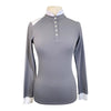 Free Ride Equestrian 'Devon' Long Sleeve Competition Top in Grey