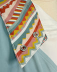 Chestnut Bay SkyCool 'Liberty' Show Shirt in Aqua/Multi Geo