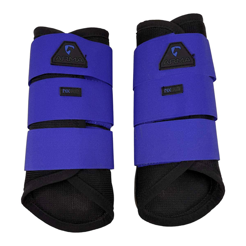 Arma NX-AIR Front Brush Boots in Black/Blue