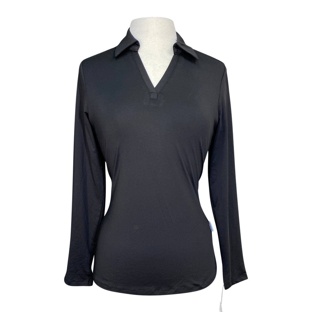 Soneven 'V-Neck' Shirt in Black
