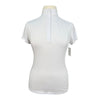 Hadley Perforated Show Shirt in White