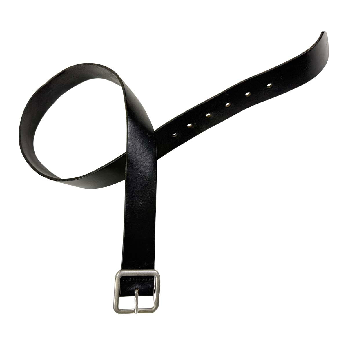 Plain Leather Belt in Black