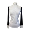 Le Fash 'Paulo Alto' Long Sleeve Show Shirt in White/Black
