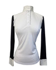 Le Fash 'Paulo Alto' Long Sleeve Show Shirt in White/Black