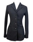 RJ Classics 'Victory' Orange Label Show Coat in Black Microcheck