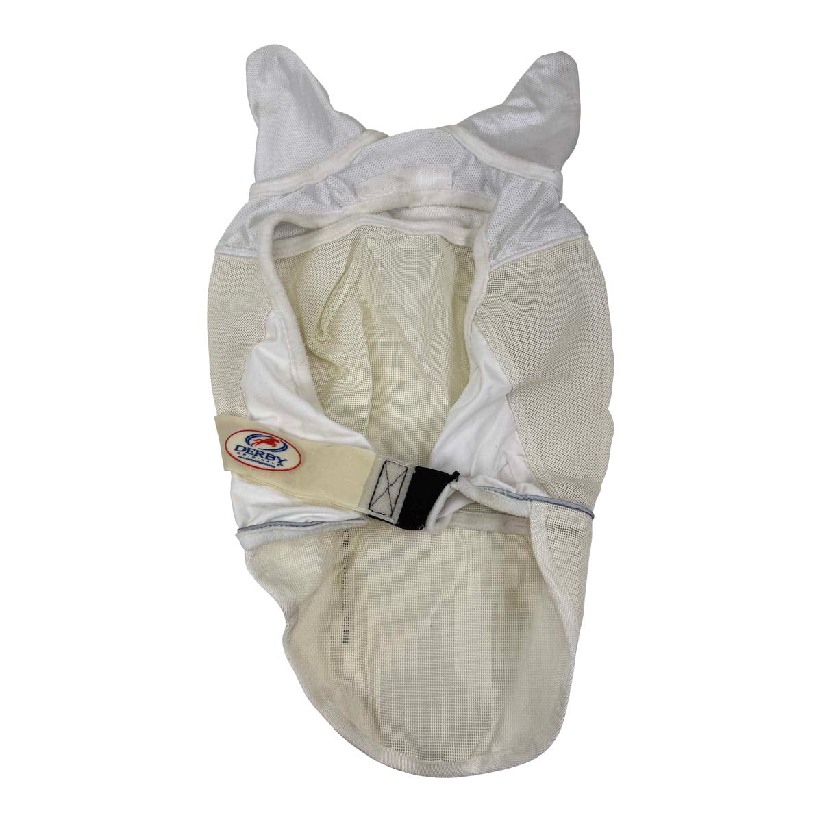 Derby Originals Fly Mask w/ Ears and Nose Covering in White