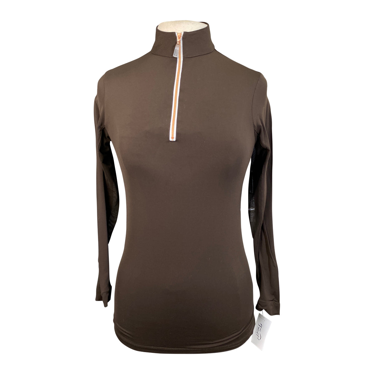 Tailored Sportsman 'Ice Fil' Long Sleeve Shirt in Brown
