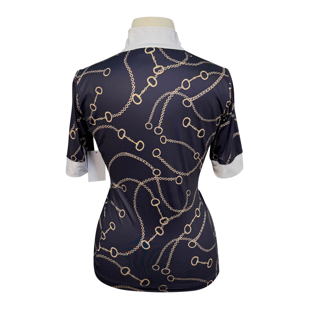 PS of Sweden 'Hill' Short Sleeve Show Shirt in Black/Gold Bits
