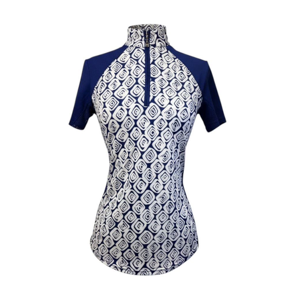 SanSoleil Sun Shirt in Navy Spiral