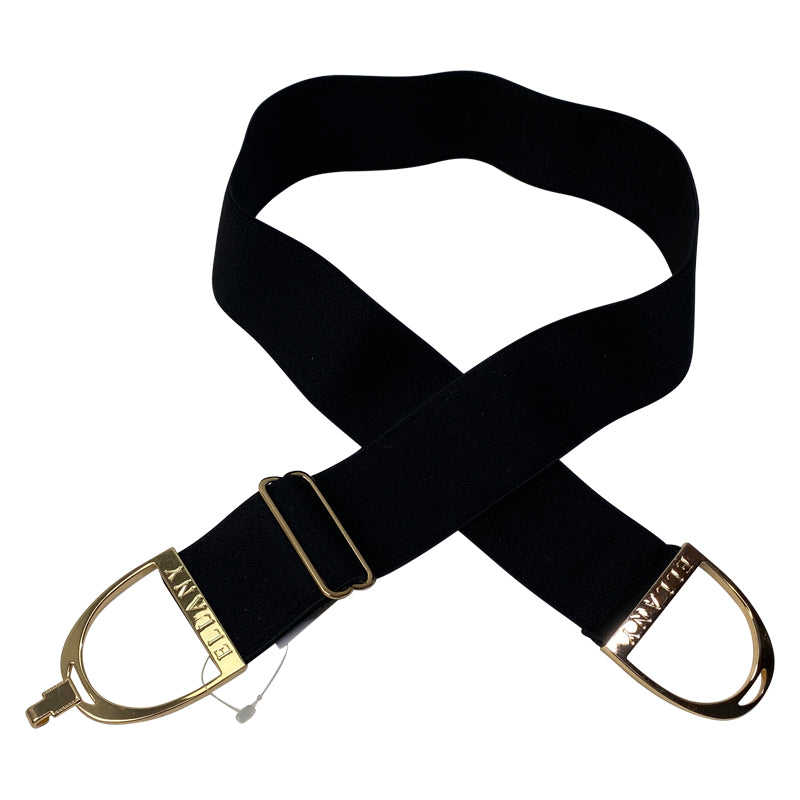 Ellany Equestrian Stirrup Belt in Black/Gold - One Size