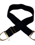 Ellany Equestrian Stirrup Belt in Black/Gold - One Size