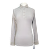 Equline 'Tempo Libero' Long Sleeve Training Polo in Grey - Women's Small