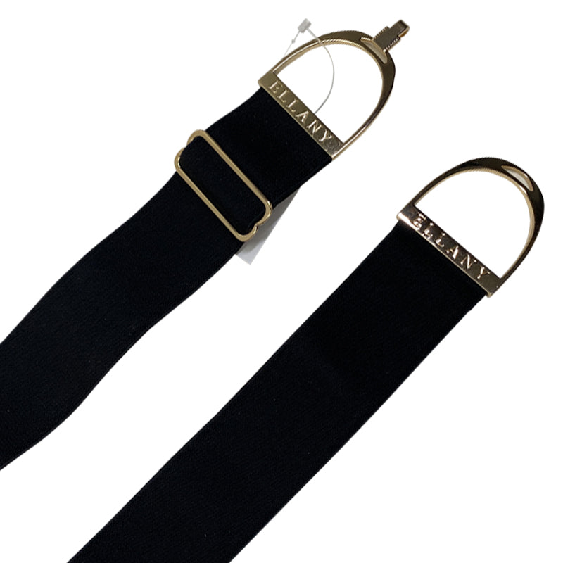 Ellany Equestrian Stirrup Belt in Black/Gold - One Size
