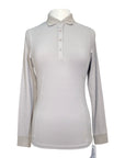 Equline 'Tempo Libero' Long Sleeve Training Polo in Grey - Women's Small