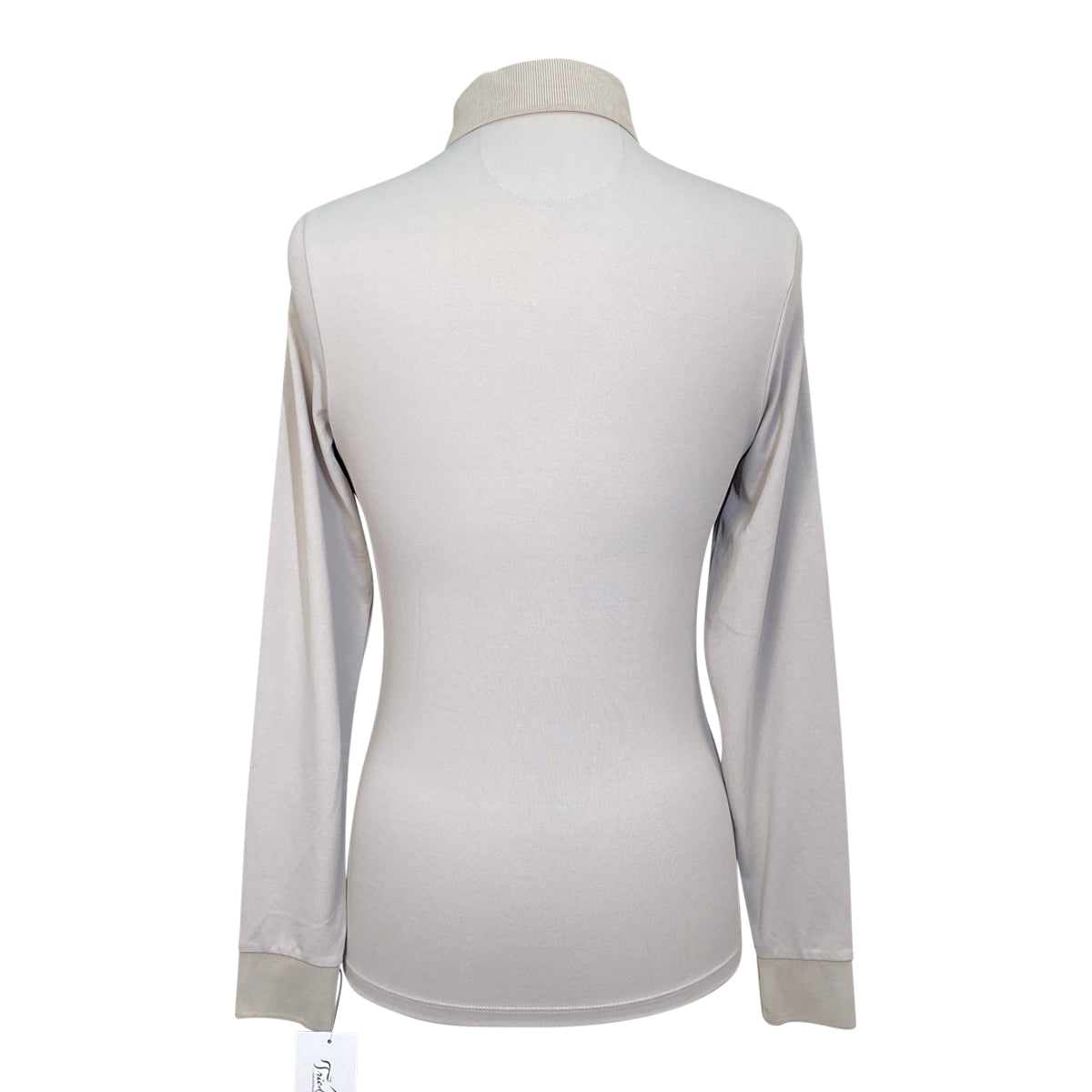 Equline 'Tempo Libero' Long Sleeve Training Polo in Grey - Women's Small